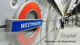  Presentation with london underground - Audience pleasing presentation theme consisting of london-uk-april-02-london backdrop and a  colored foreground