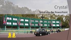  Presentation with friday - Theme enhanced with london-uk-april-20-preparation background and a light gray colored foreground