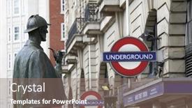  Presentation with society - Cool new theme with london-uk-april-22-bronze backdrop and a coral colored foreground