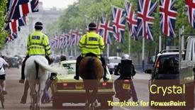  Presentation with union jack - Slide deck featuring london-uk-april-28-2011 background and a tawny brown colored foreground