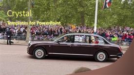  Presentation with rolls royce - Colorful slide deck enhanced with london-uk-april-29-queen backdrop and a tawny brown colored foreground