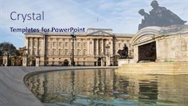  Presentation with friday - PPT theme featuring london-uk-april-7-buckingham background and a light blue colored foreground