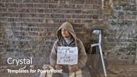  Presentation with homeless - Slides with london-uk-aug-22-2014 background and a gray colored foreground