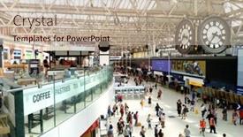  Presentation with passengers - Presentation having london-uk-aug-4-2018 background and a mint green colored foreground
