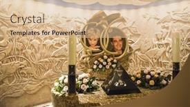  Presentation with crash - Presentation design consisting of london-uk-august-13-memorial background and a  colored foreground