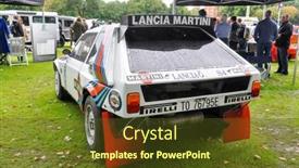  Presentation with rally car - Amazing presentation having london-uk-circa-september-2011 backdrop and a tawny brown colored foreground