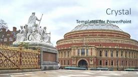  Presentation with memorial - Audience pleasing theme consisting of london-uk-december-17-detail backdrop and a sky blue colored foreground