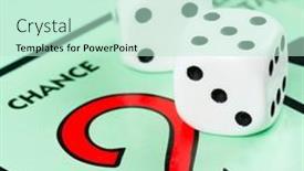  Presentation with monopoly board game - Audience pleasing presentation theme consisting of london-uk-february-11-2015 backdrop and a  colored foreground