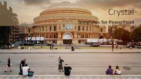  Presentation with london - Slide deck having london-uk-july-26-2019 background and a coral colored foreground