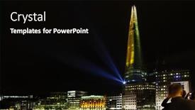  Presentation with laser light - Presentation design with theater - republic day celebrations background and a crimson colored foreground