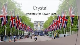  Presentation with events - PPT theme consisting of london-uk-june-1-preparation background and a cool aqua colored foreground