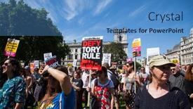  Presentation with government - PPT theme having london-uk-june-10-2017 background and a teal colored foreground