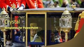  Presentation with queen - Beautiful theme featuring london-uk-june-16-queen backdrop and a  colored foreground