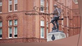  Presentation with memorial - PPT theme having london-uk-june-23-royal background and a coral colored foreground