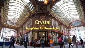  Presentation with financial market - Cool new theme with london-uk-june-5-2017 backdrop and a tawny brown colored foreground