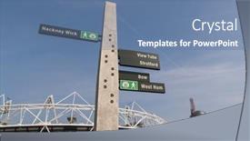  Presentation with redevelopment - Presentation theme enhanced with london-uk-march-24-details background and a teal colored foreground