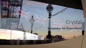  Presentation with kiosk - Presentation theme consisting of london-uk-november-03-2012 background and a light blue colored foreground