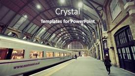  Presentation with coast line - Presentation theme with london-uk-sep-27-kings background and a dark gray colored foreground