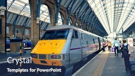  Presentation with coast line - Cool new slides with london-uk-sep-27-kings backdrop and a ocean colored foreground