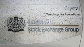  Presentation with stock exchange - Audience pleasing slide set consisting of london-uk-sep-27-london backdrop and a light gray colored foreground