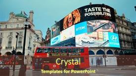  Presentation with circus - Theme enhanced with london-uk-sep-27-piccadilly background and a tawny brown colored foreground