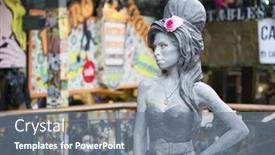  Presentation with death - Presentation theme with london-uk-september-17-bronze background and a  colored foreground