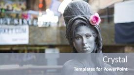  Presentation with death - Presentation theme enhanced with london-uk-september-17-bronze background and a gray colored foreground