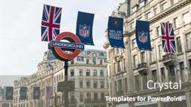  Presentation with london underground - Presentation theme enhanced with london-uk-september-27-union background and a  colored foreground