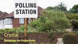  Presentation with elections - Slide deck with london-united-kingdom-june-8 background and a  colored foreground