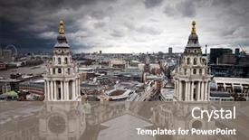  Presentation with paul - Slide deck consisting of river themes - london view from st paul background and a gray colored foreground