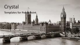  Presentation with westminster - Presentation having london westminster with big ben background and a  colored foreground