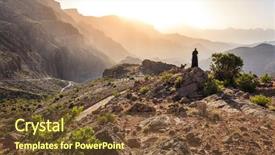  Presentation with abaya - Amazing theme having lone woman in abaya backdrop and a tawny brown colored foreground