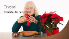  Presentation with time - Audience pleasing slide deck consisting of loneliness-in-christmas-time backdrop and a sky blue colored foreground