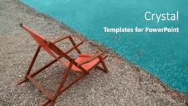  Presentation with coast line - Amazing presentation having lonely chair on a coast line of sea backdrop and a teal colored foreground