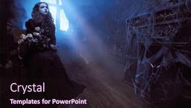  Presentation with black-girl - Presentation design enhanced with lonely-ghost-of-a-girl and a wine colored foreground