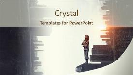  Presentation with lonely - Beautiful presentation design featuring lonely in this big world backdrop and a  colored foreground