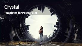  Presentation with astronaut in fantasy world mixed - Audience pleasing PPT layouts consisting of lonely in this big world backdrop and a black colored foreground