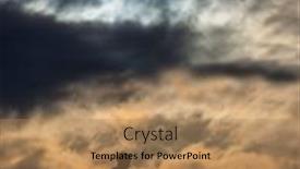  Presentation with lonely - Slide set featuring lonely-person-with-clouds background and a coral colored foreground