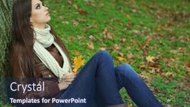  Presentation with sad woman lonely - Audience pleasing presentation design consisting of lonely-sad-woman-in-park backdrop and a navy blue colored foreground