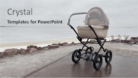  Presentation with lonely - Cool new theme with lonely-stroller-outside-in-cold backdrop and a light gray colored foreground