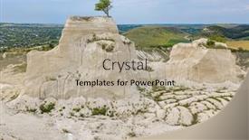  Presentation with europe moldova - Amazing presentation theme having lonely-tree-at-llimestone-quarry backdrop and a mint green colored foreground