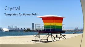  Presentation with lgbtq pride - Cool new theme with long-beach-calif-5-jul backdrop and a light blue colored foreground