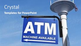  Presentation with atm - Amazing PPT theme having long-beach-california-06-mar backdrop and a teal colored foreground