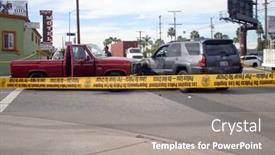  Presentation with intersection - Colorful slide set enhanced with long-beach-california-december-3 backdrop and a gray colored foreground