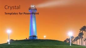  Presentation with california - PPT layouts featuring long-beach-california-usa-harbor background and a red colored foreground