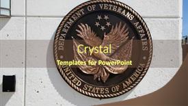  Presentation with veterans - Slide deck having long-beach-california-usa-march background and a tawny brown colored foreground