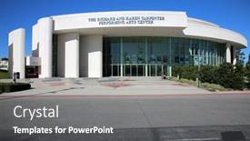  Presentation with performing arts - Audience pleasing theme consisting of long-beach-california-usa-march backdrop and a gray colored foreground