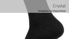  Presentation with mannequin - Slides featuring long-black-cotton-sock background and a light gray colored foreground