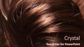  Presentation with long hair - Audience pleasing presentation consisting of long-brown-hair-as-background backdrop and a  colored foreground