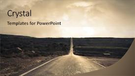  Presentation with malta - Cool new presentation with long deserted road in malta backdrop and a lemonade colored foreground